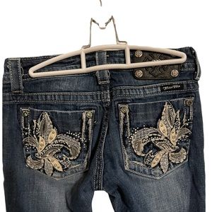Miss Me Studded Bootcut Rhinestone Jeans